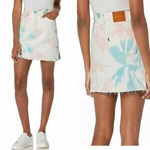 Levi’s Premium Tie Dye Deconstructed Skirt